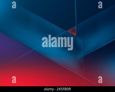 Abstrakter Hintergrund mit diagonalen Linien, blau und rot Thema Hintergrund. Stockfoto