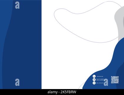 Stilvolle digitale Technologie, Blau Farbe Thema brouchure Design Vorlage modernes brouchure Design Stockfoto