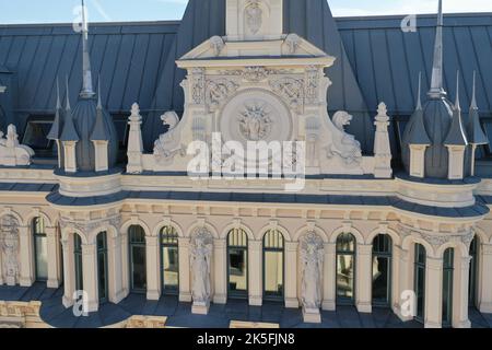 Jugendstil-Architektur in Riga, der Hauptstadt Lettlands Stockfoto