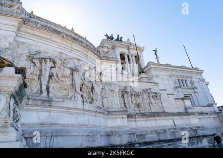 Das Victor Emmanuel II Monument (Altare della Patria oder Hochzeitskuchen), Rom, Italien Stockfoto