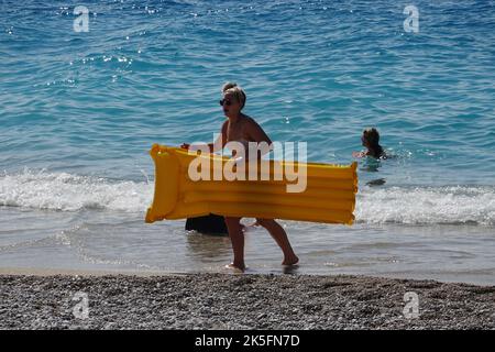 Türkei, Oludeniz-Strand. Stockfoto