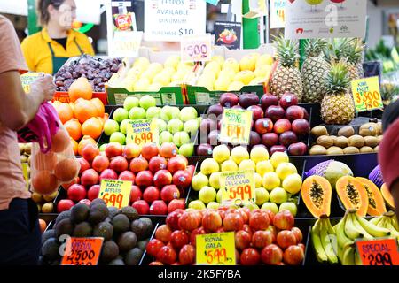 Obstladen in Adelaide, Südaustralien Stockfoto