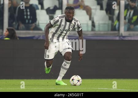 Turin, Italien, 5.. Oktober 2022. Moise Kean von Juventus während des UEFA Champions League-Spiels im Allianz-Stadion in Turin. Bildnachweis sollte lauten: Jonathan Moscrop / Sportimage Stockfoto