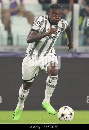 Turin, Italien, 5.. Oktober 2022. Moise Kean von Juventus während des UEFA Champions League-Spiels im Allianz-Stadion in Turin. Bildnachweis sollte lauten: Jonathan Moscrop / Sportimage Stockfoto