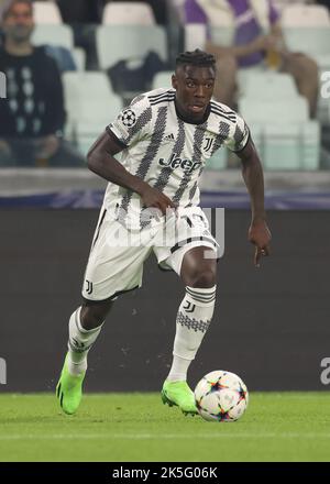 Turin, Italien, 5.. Oktober 2022. Moise Kean von Juventus während des UEFA Champions League-Spiels im Allianz-Stadion in Turin. Bildnachweis sollte lauten: Jonathan Moscrop / Sportimage Stockfoto