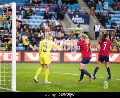 Oslo, Norwegen. 07. Oktober 2022. Oslo, Norwegen, 7. 2022. Oktober: Das internationale Freundschaftsspiel zwischen Norwegen und Brasilien im Ullevaal-Stadion in Oslo, Norwegen (Ane Frosaker/SPP) Quelle: SPP Sport Pressefoto. /Alamy Live News Stockfoto