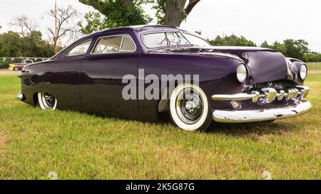 AUSTIN, TX/USA - 17. April 2015: Ein 'Lead Sled', Lonestar Round Up Car Show. Stockfoto