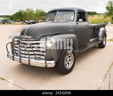 AUSTIN, TX/USA - 17. April 2015: Ein Chevrolet-Lastwagen 1953, Lonestar Round Up Car Show. Stockfoto