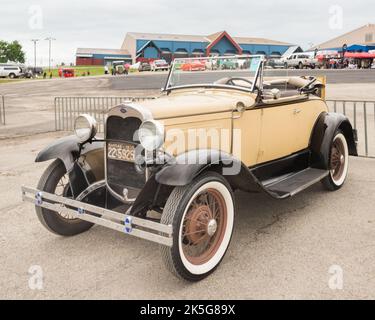 AUSTIN, TX/USA - 17. April 2015: Ein Ford Model A Car aus dem Jahr 1930, Lonestar Round Up Car Show. Stockfoto