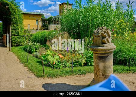 Die römischen Bäder im Sanssouci Park, Potsdam, Brandenburg, Deutschland. Stockfoto