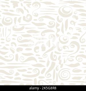 Nahtloses Muster mit Tinte brushe Striche. Handbemalter Pinsel verwischen die Textur. Grafikdesign-Element für Websites, stationäre Drucksachen, Stoff, SCR Stock Vektor