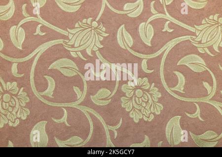 Vintage Grunge Textur Wanddekoration, Alte Ära dekorative Muster Hintergrund geben ein Vintage-Gefühl Stockfoto