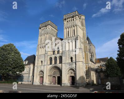 Alte Kirche genannt Abtei der Frauen in CAEN in Frankreich ohne Menschen Stockfoto