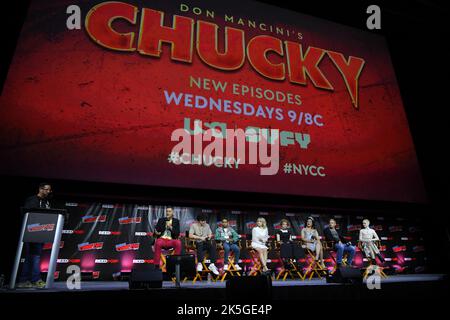 Jennifer Tilly auf der Bühne der „Chucky“-Saison 2: Cast Conversation und exklusives Sneak Peek Panel während der New York Comic Con 2022 am 07. Oktober 2022 in Ne Stockfoto