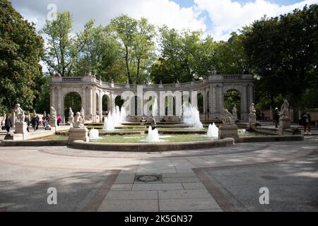 Märchenbrunnen im Volkspark Friedrichshain, Berlin, Deutschland Stockfoto