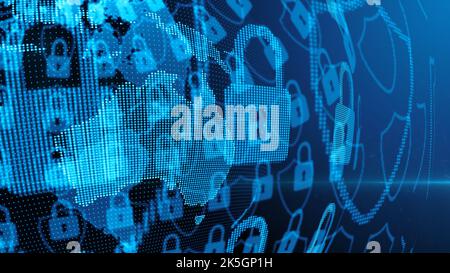 Australisches Cybersecurity-Netzwerk, konzeptionelle Illustration Stockfoto