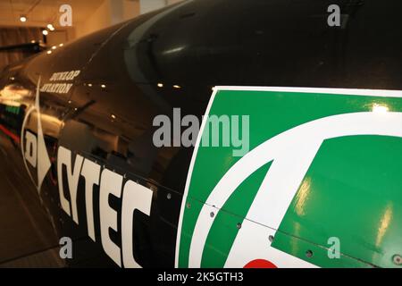 ThrustSSC 1997 - British-designed und gebaut World Land Speed Record Auto. Stockfoto
