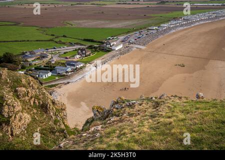 Brean Beech vom Gipfel des Brean Down, North Somerset, England Stockfoto