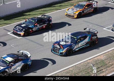 1. Oktober 2022 - GT4 die European Series startet beim Festival of Speed, Festival de Velocidad, auf dem Circuit of Catalonia in Barcelona, Montmelo, Spanien Stockfoto