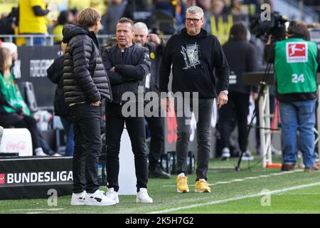 DORTMUND, DEUTSCHLAND - OKTOBER 8: Lothar Matthäus vor dem 1. Bundesliga-Spiel zwischen Borussia Dortmund und FC Bayern München im Signal Iduna Park am 8. Oktober 2022 in Dortmund (Foto: Marcel ter Bals/Orange Picles) Stockfoto