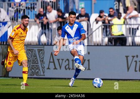 Mario Rigamonti Stadion, Brescia, Italien, 08. Oktober 2022, Alexander Jallow (FC Brescia) beim Spiel Brescia Calcio gegen AS Cittadella - Italienischer Fußball der Serie B Stockfoto