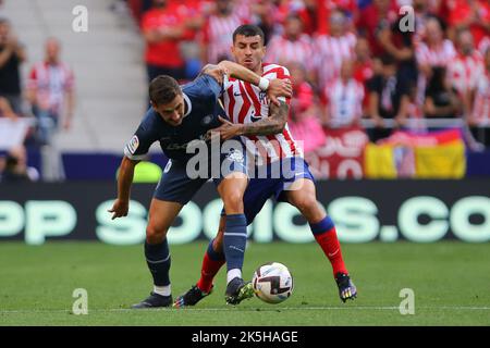 La Liga Match Day 8, im Metroòlitano Stadium Madrid, Sapin, Atletico de Madrid gewann das Spiel 2-1 gegen den FC Girona Stockfoto