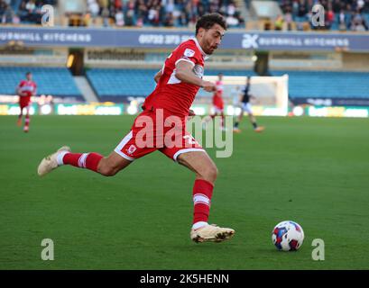 London, Großbritannien. 08. Oktober 2022. LONDON ENGLAND - OKTOBER 08 :Matt Crooks von Middlesbrough während des Meisterschaftsspiel zwischen Millwall gegen Middlesborough in Den, London am 08.. Oktober 2022 Credit: Action Foto Sport/Alamy Live News Stockfoto