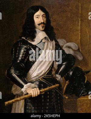 Louis XIII Luis XIII, rey de Francia (Philippe de Champaigne) Philippe de Champaigne Louis XIII (1601 – 1643) König von Frankreich von 1610 bis zu seinem Tod im Jahr 1643 und König von Navarra (als Ludwig II.) von 1610 bis 1620 Stockfoto