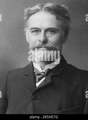 Edward Drinker Cope (28. Juli 1840 – 12. April 1897) war ein amerikanischer Zoologe, Paläontologe, vergleichender Anatom, Herpetologe und Ichthyologe. Stockfoto