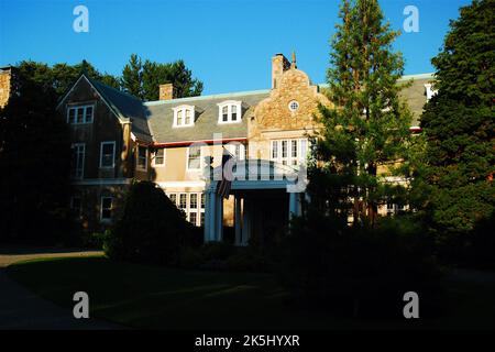 Die Blythewood Villa in Bristol Rhode Island Stockfoto