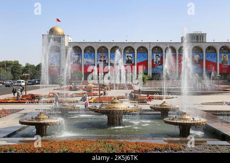 Ala-Too Square, Bishkek, Bishkek City Region, Kirgisistan, Zentralasien Stockfoto