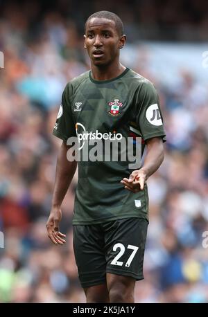 Manchester, England, 8.. Oktober 2022. Ibrahim Diallo aus Southampton während des Spiels der Premier League im Etihad Stadium in Manchester. Bildnachweis sollte lauten: Darren Staples / Sportimage Stockfoto