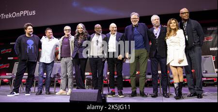 New York, USA. 08. Oktober 2022. Cast-Mitglieder von Paramount Plus's Syar Trek Picard-Panel am NYCC. Veronica Bruno/Alamy Stockfoto