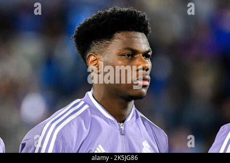 GETAFE, SPANIEN - 8. OKTOBER: Aurélien Tchouameni von Real Madrid CF während des Spiels zwischen Getafe CF und Real Madrid CF von La Liga Santander am 8. Oktober 2022 im Coliseum Alfonso Pérez in Getafe, Spanien. (Foto von Samuel Carreño/ PX Images) Stockfoto