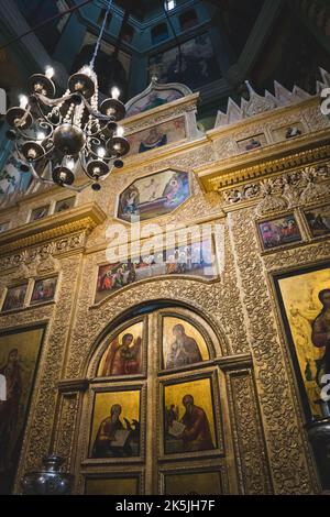Innenraum der Basilius-Kathedrale, Moskau, Russland Stockfoto