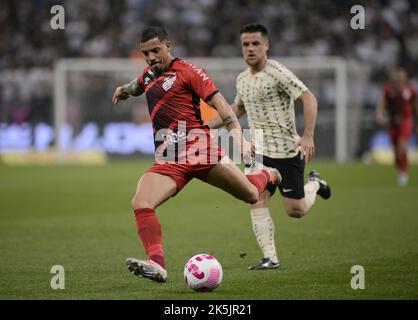 Sao Paulo, Brasilien. 08. Oktober 2022. SP - Sao Paulo - 10/08/2022 - BRASILIANER A 2022, CORINTHIANS X ATHLETICO-PR - Terans, Athletico-PR-Spieler bei einem Spiel gegen Corinthians im Arena Corinthians Stadion für die brasilianische Meisterschaft A 2022. Foto: Alan Morici/AGIF/Sipa USA Quelle: SIPA USA/Alamy Live News Stockfoto