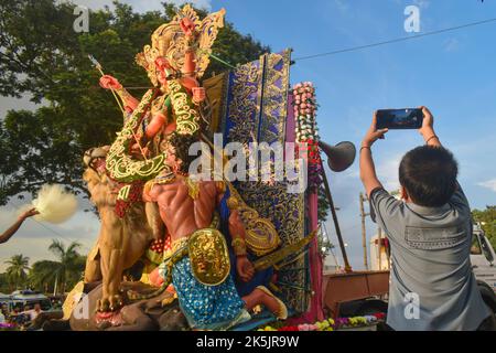 Kalkutta, Westbengalen, Indien. 8. Oktober 2022. (Bild: © Sudipta das/Pacific Press via ZUMA Press Wire) Stockfoto