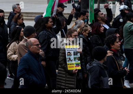 Protest Gegen Den Freien Iran: Toronto, Ontario Stockfoto