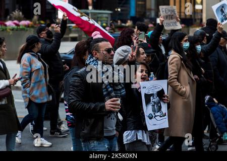 Protest Gegen Den Freien Iran: Toronto, Ontario Stockfoto