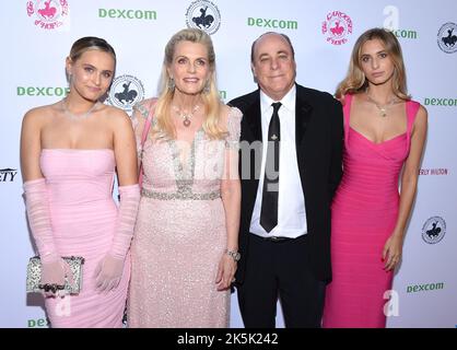 Mariella Rickel, Nancy Davis, Ken Rickel und Isabella Rickel Stockfoto