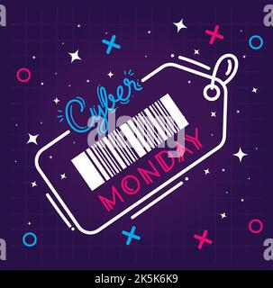 Schriftzug „Cyber monday“ Stock Vektor