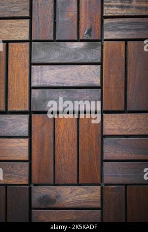 Rechteckiges Holzparkett, nahtloser Hintergrund, Vertäfelungsmuster, Laminatboden, natürliche Oberfläche. Kontinuierliche Replikation. Mosaik Holz Textur Wand p Stockfoto