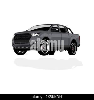 Vektor für Doppelkabinen-Autos Stockfoto
