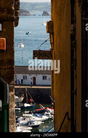 Architektur & Aussicht auf Tenby, in West Wales Stockfoto