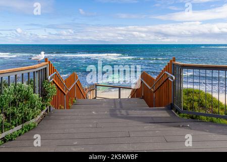 Nur wenige Schritte vom Surfers Point Beach von Margaret River, Prevelly, Westaustralien Stockfoto