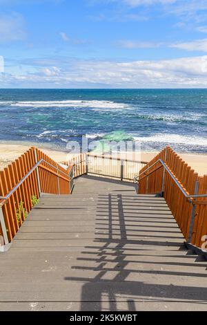 Nur wenige Schritte vom Surfers Point Beach von Margaret River, Prevelly, Westaustralien Stockfoto