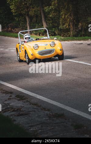 Hystorisches Autorennen des Coppa Faro inb Pesaro Italien Stockfoto