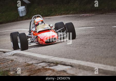 Hystorisches Autorennen des Coppa Faro inb Pesaro Italien Stockfoto