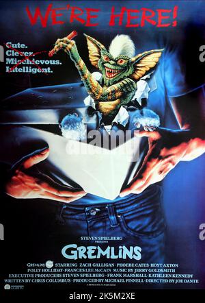 Gremlins 1984 Gremlins Movie Poster Stockfoto