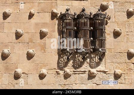 La casa de las Conchas, Stadt Salamanca, Provinz Salamanca, Spanien, Europa. Stockfoto